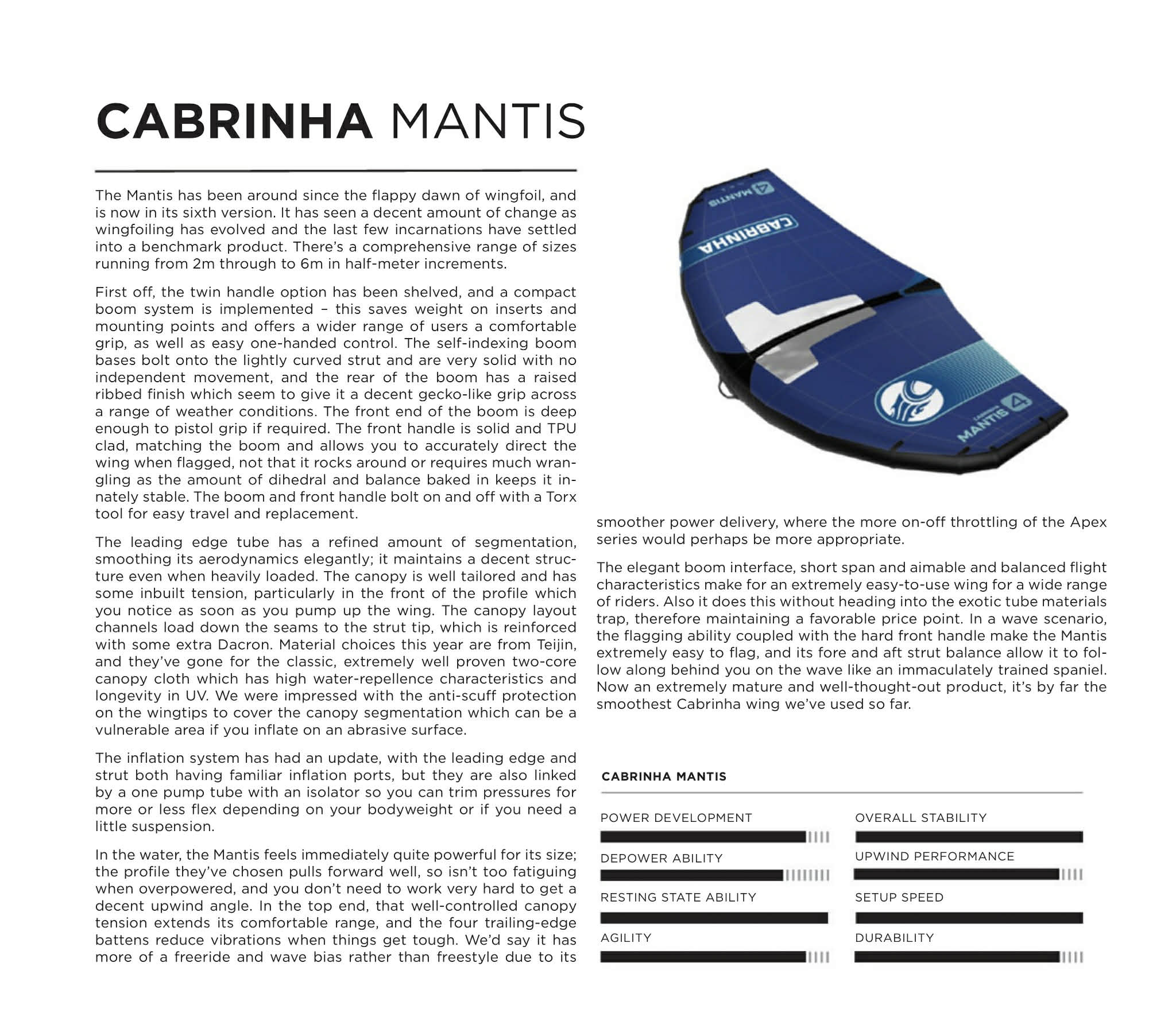 Cabrinha Mantis 2026 Wing | Freeride & Wave Benchmark