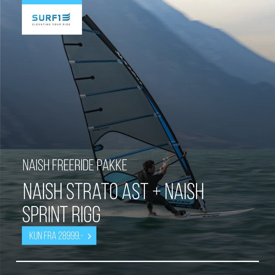 NAISH Freeride pakke: Naish Strato Wood + Komlett Naish Sprint rigg - Surf1
