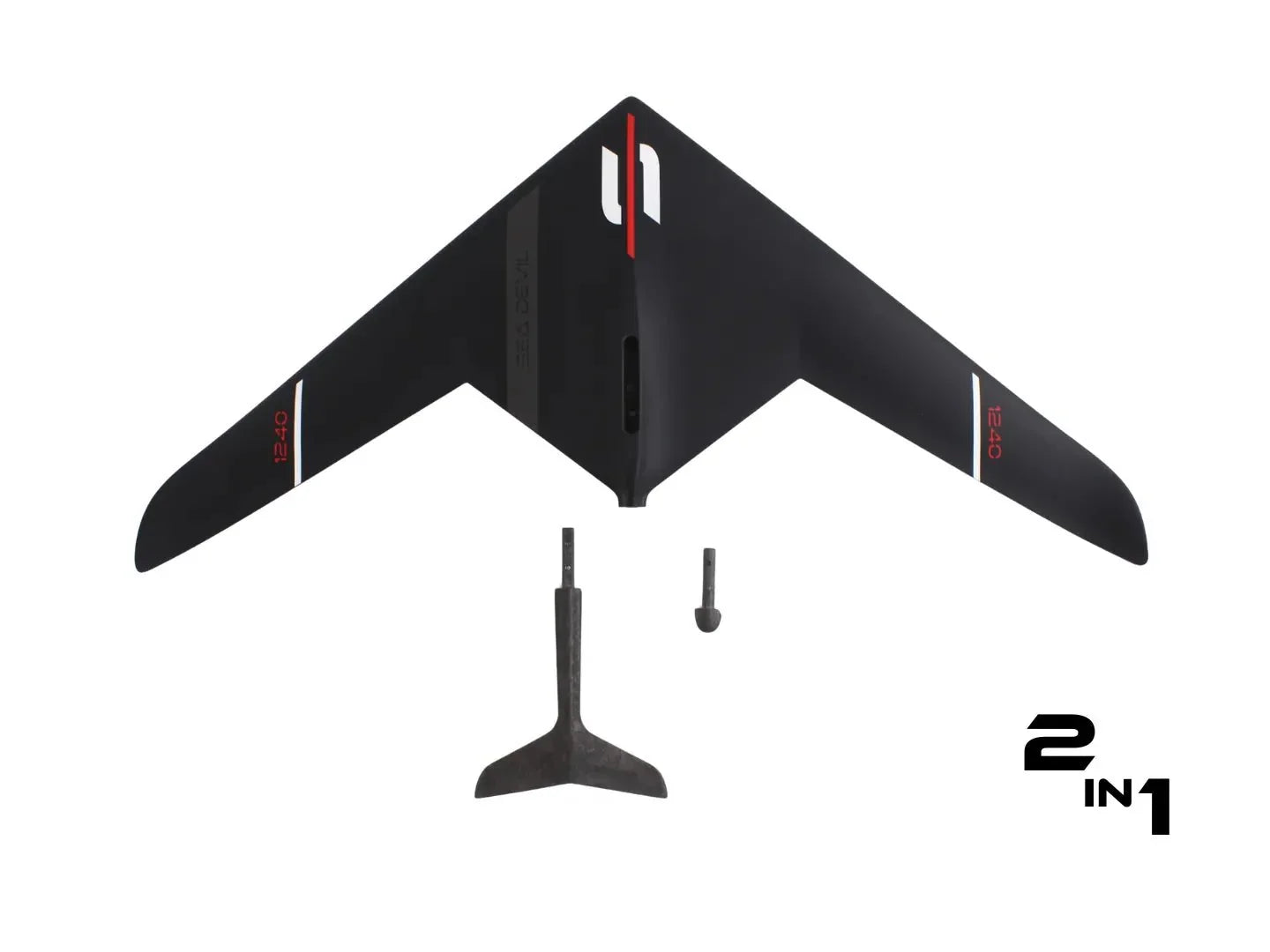 SABFOIL Sea Devil 1240 Full Set ('26) – Tidlig Løft & Maksimal Glid i 2 - i - 1 Hydrofoil - Surf1