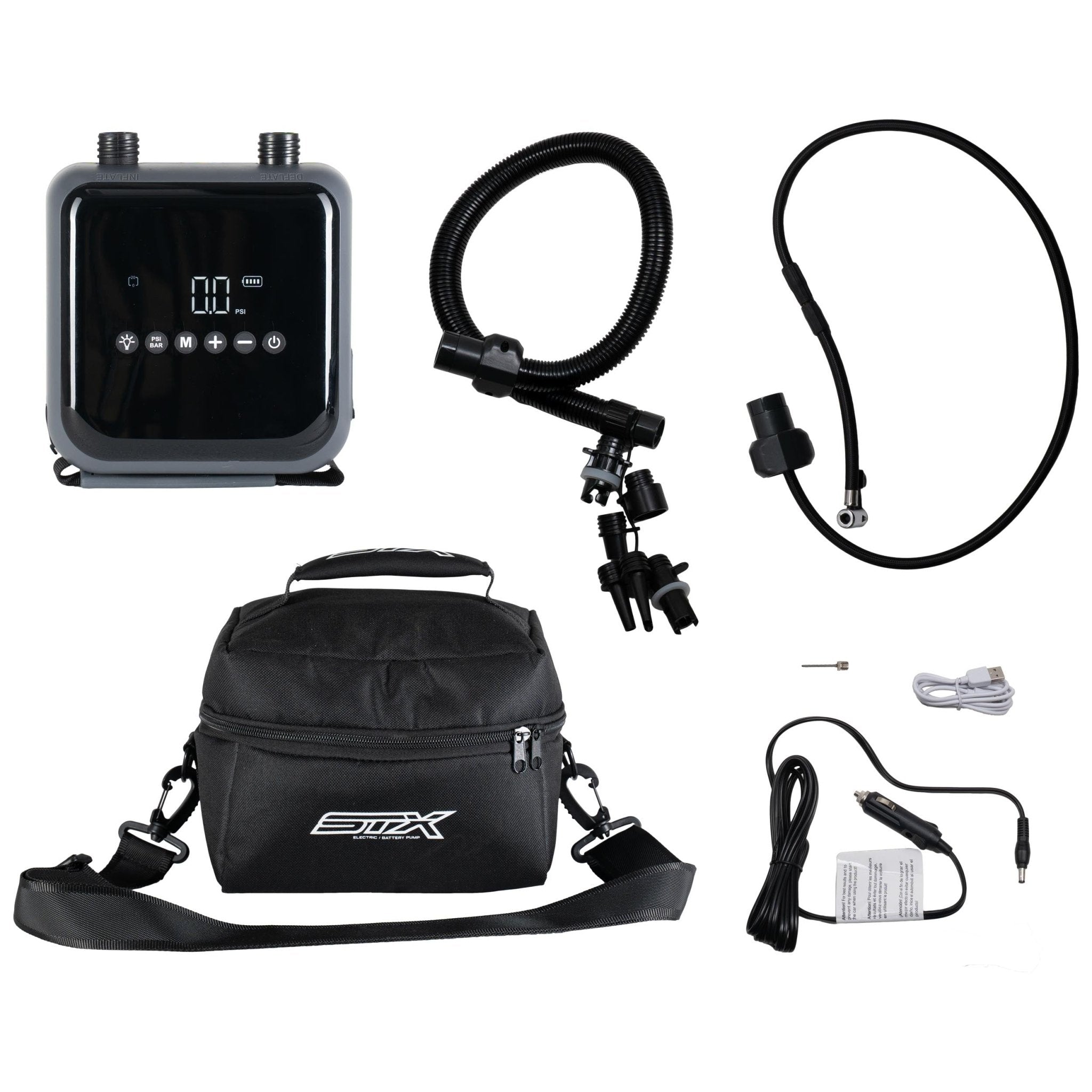 STX Elektrisk Pumpe med Batteri – 20 PSI Dual Stage - Surf1