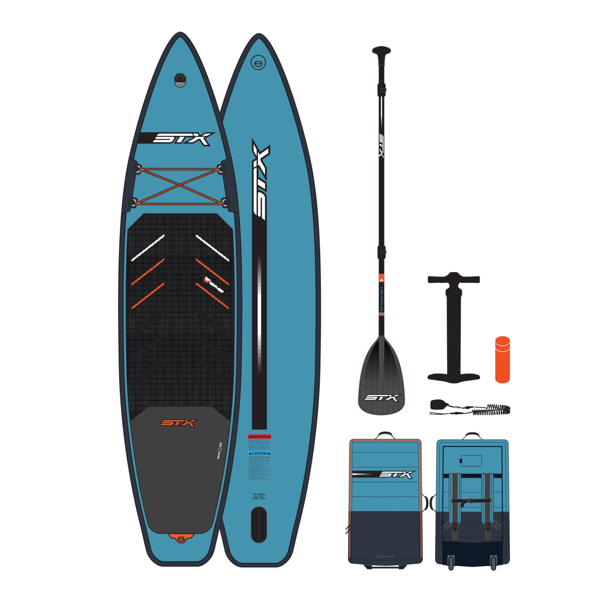 STX iSup Cruiser – Oppblåsbart SUP - brett | Robust Familiepakke | Surf1.no - Surf1