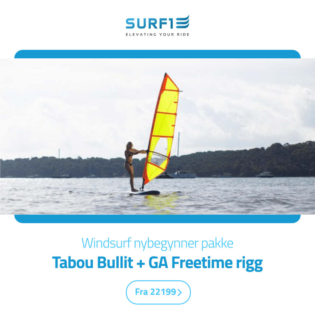 Windsurf nybegynner pakke / Tabou Bullit + Freetime rigg - Surf1