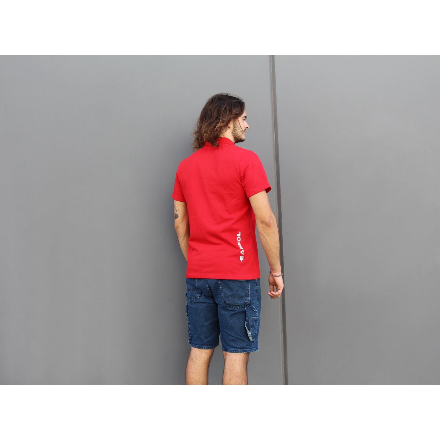 Red Sabfoil Polo - size L - Surf1
