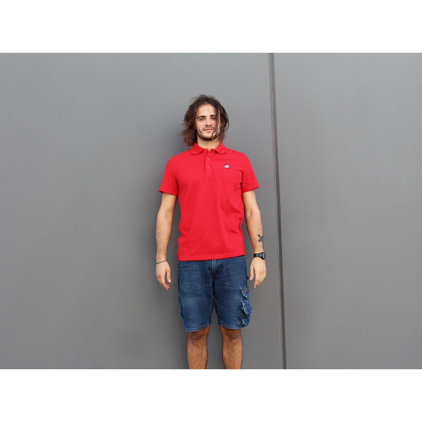 Red Sabfoil Polo - size L - Surf1