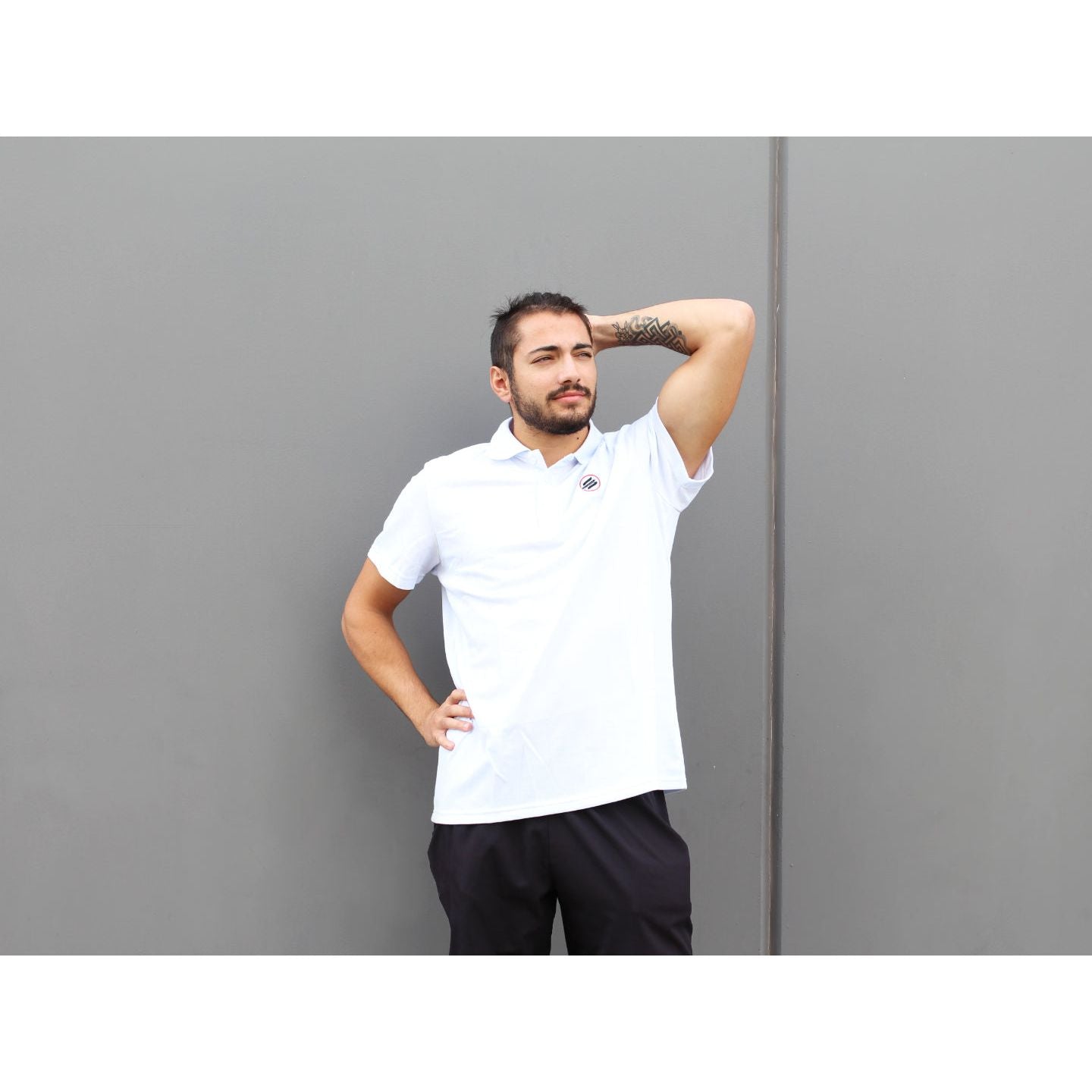 White Sabfoil Polo - size L - Surf1