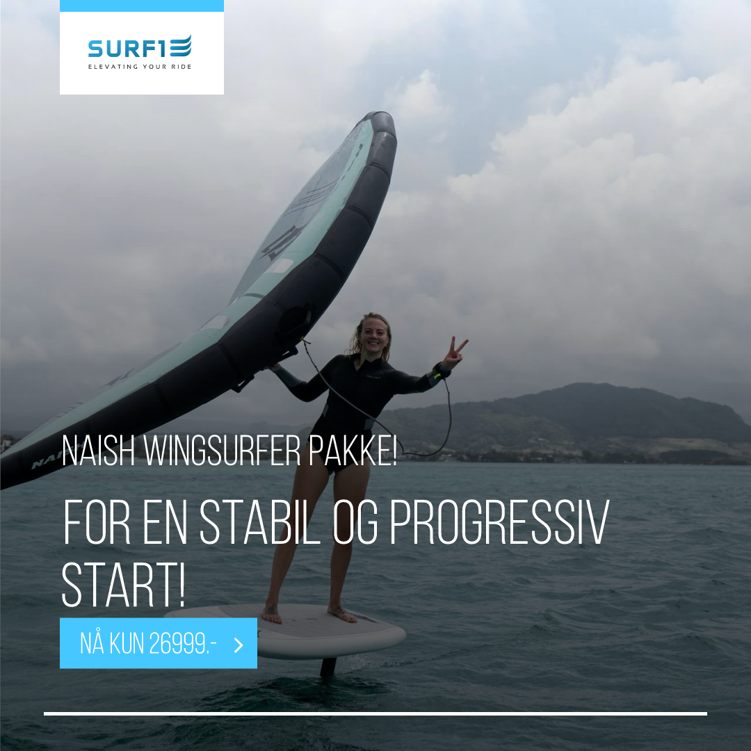 Beste Wingfoil Startpakke 2025: Naish Wingsurfer