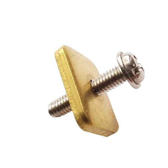 Universal Finneskrue for US Box | Komplett med Messingplate | Surf1.no