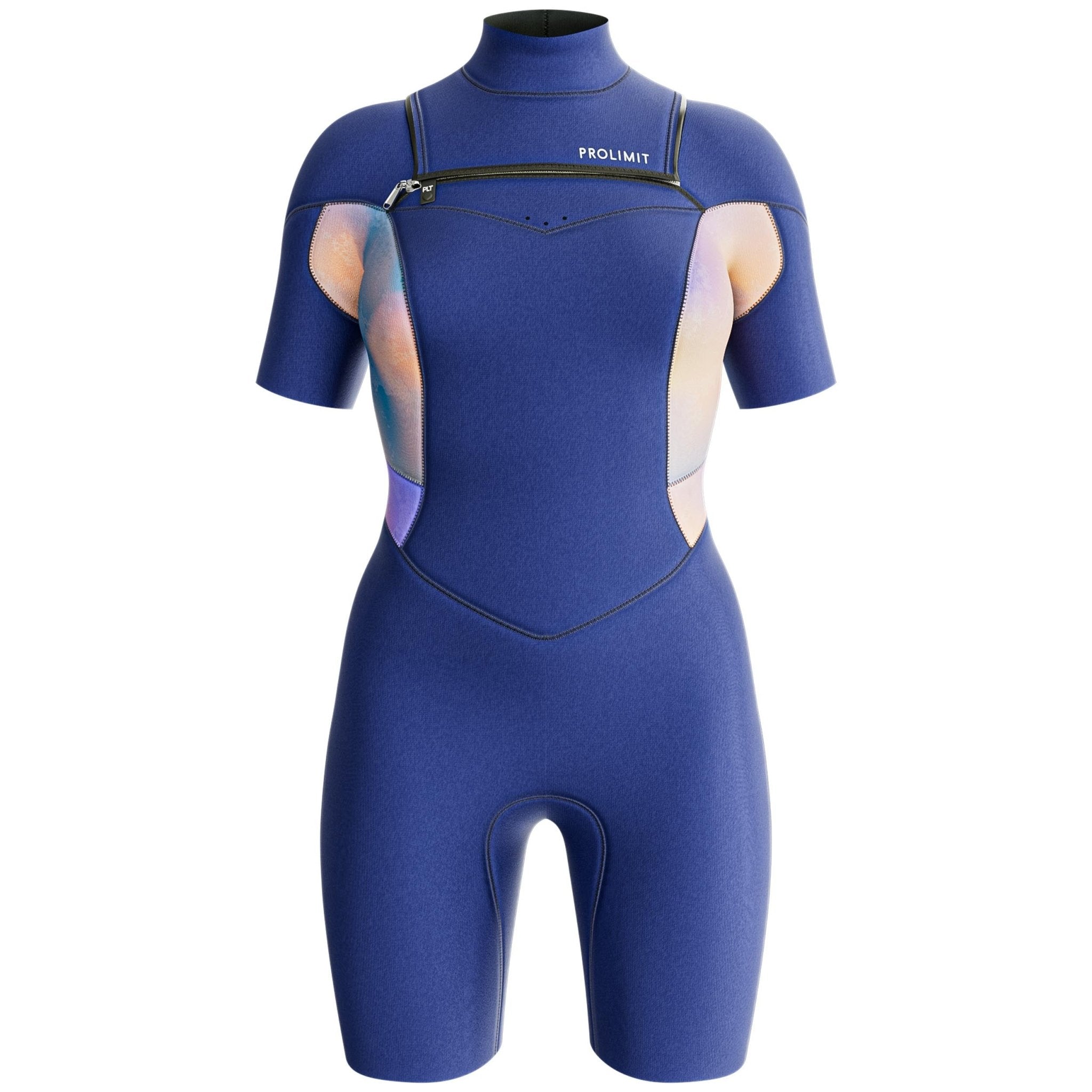 Prolimit Fire Shorty Freezip 2/2 Dame (Blå/Peach): Din Ultimate Sommerfølgesvenn for Frihet og Komfort! - Surf1