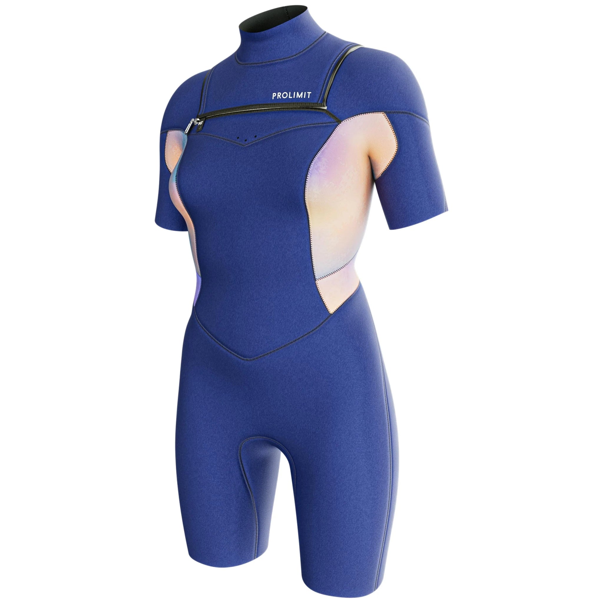 Prolimit Fire Shorty Freezip 2/2 Dame (Blå/Peach): Din Ultimate Sommerfølgesvenn for Frihet og Komfort! - Surf1