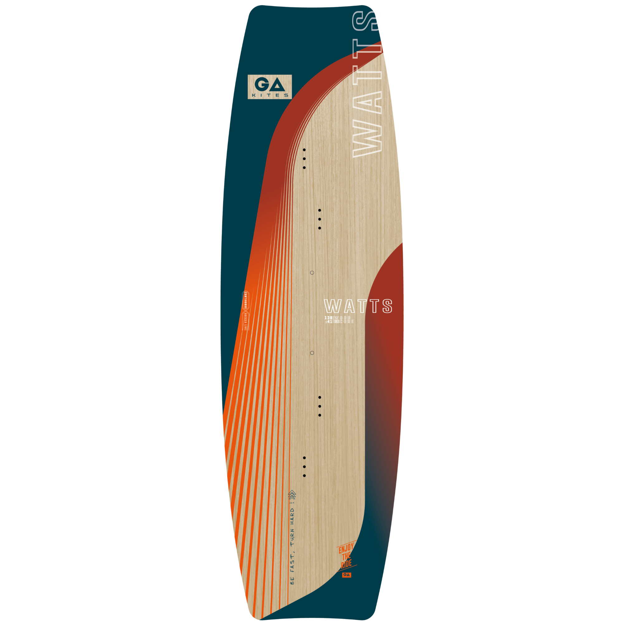 This image: GA Kiteboard 2024 Watts 141 x 42 Board only