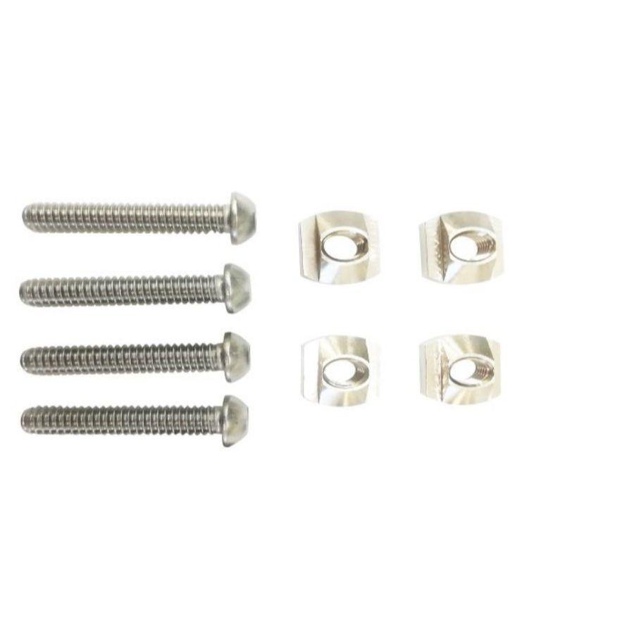 4X BUTTON HEAD SCREWS M8X30, WASHERS AND T-NUTS M8 - Addicted - SURF - SKATE - SNOW - BIKE - CLIMB